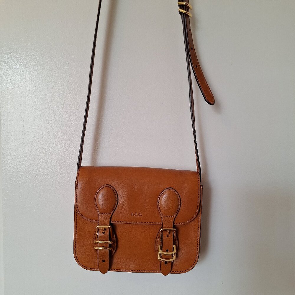 New Ralph Lauren Leather crossbody bag - Color Camel